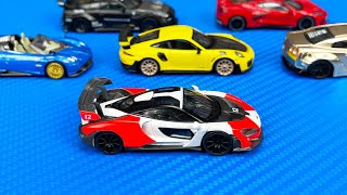 Let's Open Mini GT Mclaren Senna, Corvette C8, GTR, Porsche GT2 RS, Pagani