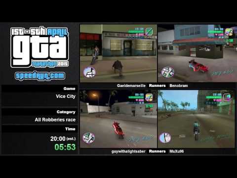 GTAM 2015 — Vice City All Robberies race