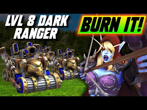 LVL 8 DARK RANGER does the UNTHINKABLE! - WC3 - Grubby