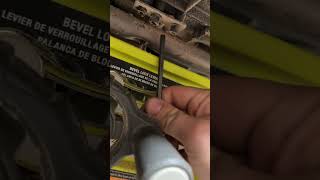 Ryobi RTS12 saw blade alignment