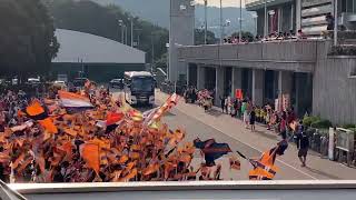 愛媛FC選手バスが到着🚌