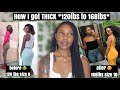 how I gained OVER 40 pounds NATURALLY! the TRUTH to gain weight in your BUTT, THIGHS and get THICK🍑😍