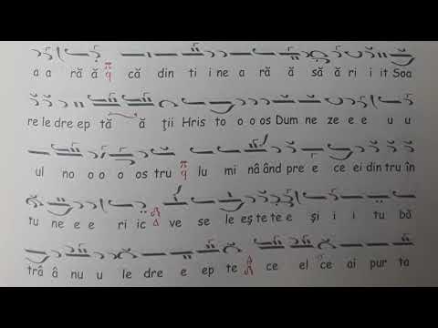 Troparul Întâmpinării Domnului, glasul I, de Visarion Ieromonahul (argon și syntomon)