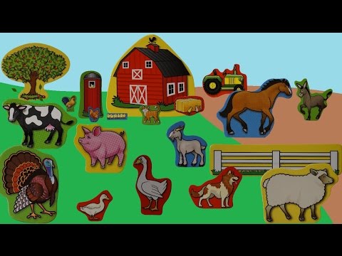 Melissa & Doug Wooden Farm Magnets video