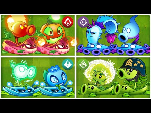 PvZ 2 - Random 5 Team Plants + Vine Plants  Round Battle - Which Team Will Win?