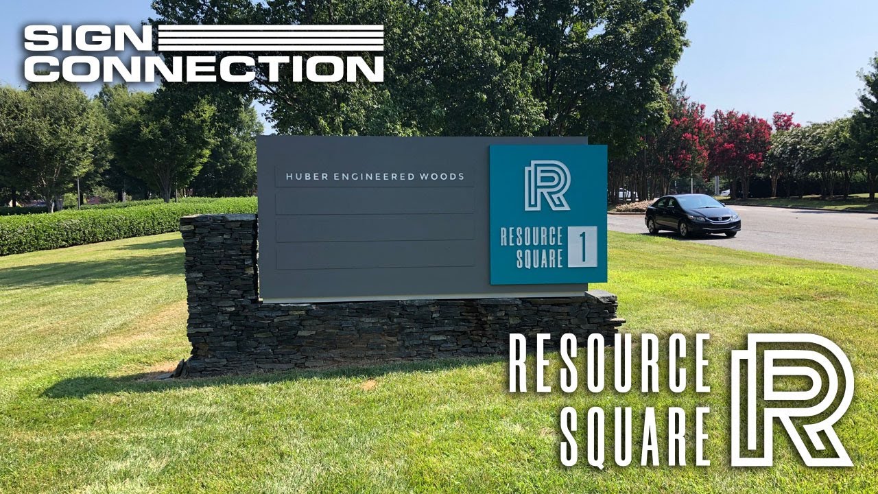 Resource Square Monument Sign Install
