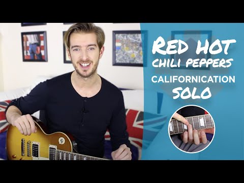 Red Hot Chili Peppers Californication SOLO Guitar Lesson Tutorial