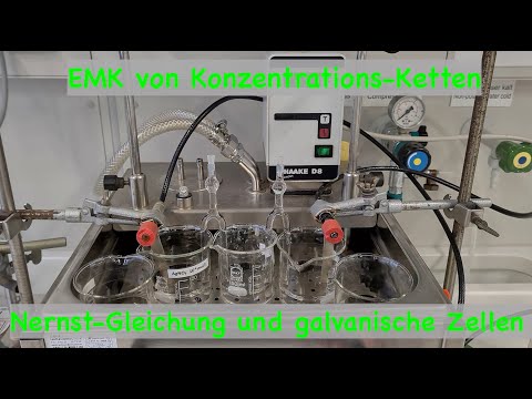 Galvanische  Zellen  -  Praktikumsversuch zur Ermittlung der EMK verschiedener Konzentrations-Zellen