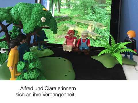 Der Besuch der alten Dame - dargestellt mit Playmobilfiguren Klasse 10