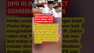 Download lagu THE ISSUE OF PASHA UNGU RESIGNATION FROM THE DPR RI DUE TO HAPPY DANCES OVER A SALARY INCREASE mp3