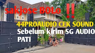 Download lagu 44 AUDIOPRO CEK SOUND PESANAN SG AUDIO PATI mp3 Download lagu 44 AUDIOPRO CEK SOUND PESANAN SG AUDIO PATI mp3