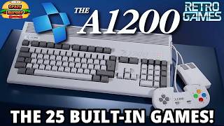 THE A1200 Full Size Amiga - Gameplay Of All 25 Pre-Installed Games!