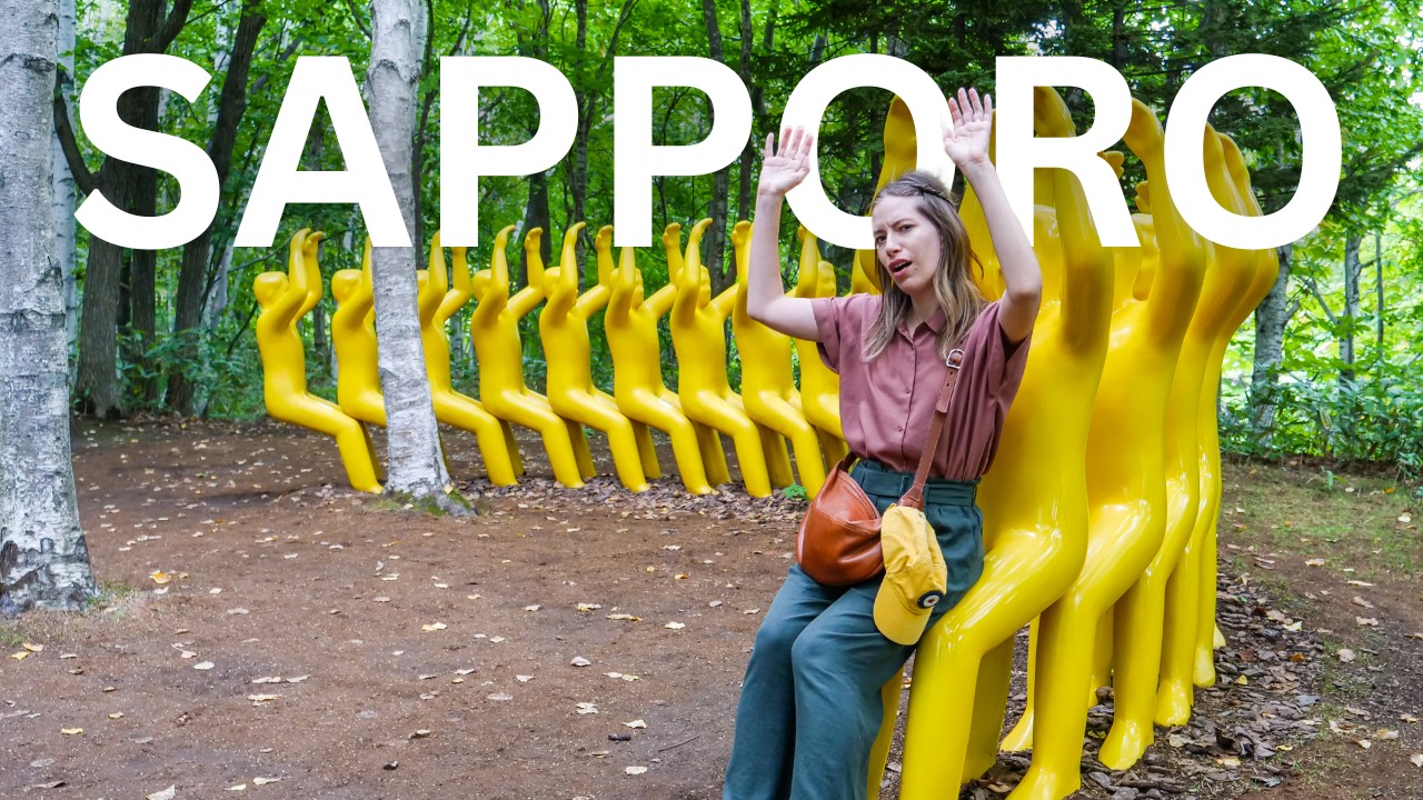 Join a duo on a fascinating exploration of Sapporo Art Park.
