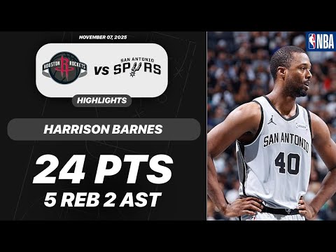 Harrison Barnes vs Houston Rockets | 24 PTS 5 REB 2 AST 2 STL | NBA 11-07-2025 Highlights