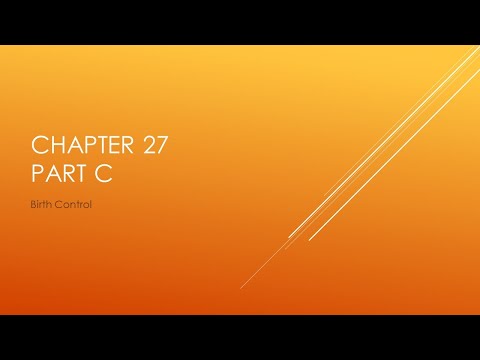 Chapter 27 Part C (Birth Control)