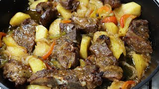 Pork Shoulder Recipe | Pork Shoulder With Bell Peppers And Potatoes | Baked Pork Shoulder Recipe
