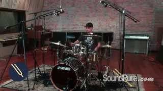 Video thumbnail for Sonor 4pc Prolite Stage 2 Drum Set: Ebony White Stripes by soundpurestudios