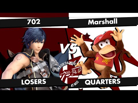 702 (Chrom) Vs. Marshall (Diddy Kong) | Maroon Mayhem #4 - Losers Quarters - SSBU