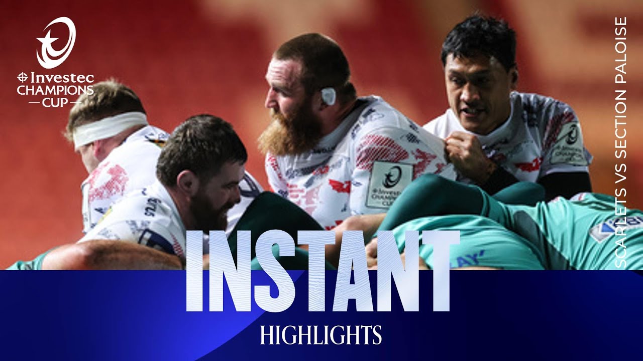 Instant Highlights - Scarlets v Section Paloise  | Investec Champions Cup 2025/26