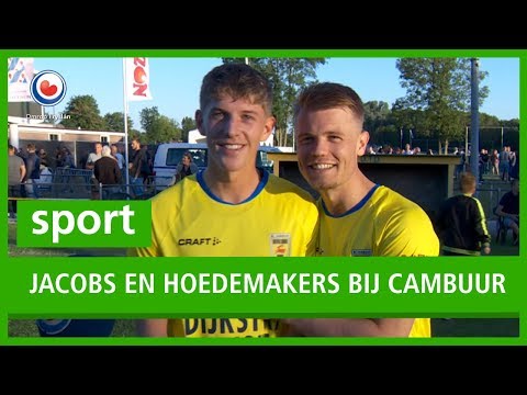 SPORT: Jacobs en Hoedemakers debuteren bij SC Cambuur: "Mooi shirtje, man!"
