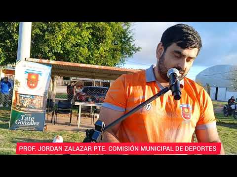 Jordan Zalazar Pte. de la comisión municipal de deportes de Berón de Astrada, 1 de agosto de 2026