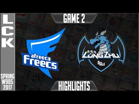 Afreeca Freecs vs LongZhu Gaming Highlights Game 2 - LCK W9D5 Spring 2017 AFs vs LZ G2