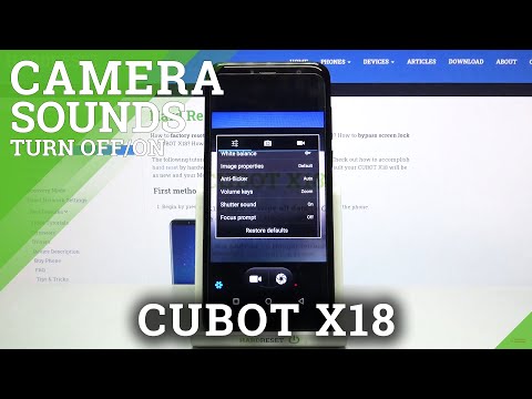 CUBOT X18 - How to Activate & Disable Camera Shutter Sound