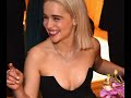 Emilia Clarke HOT DRESS Golden Globe Interview