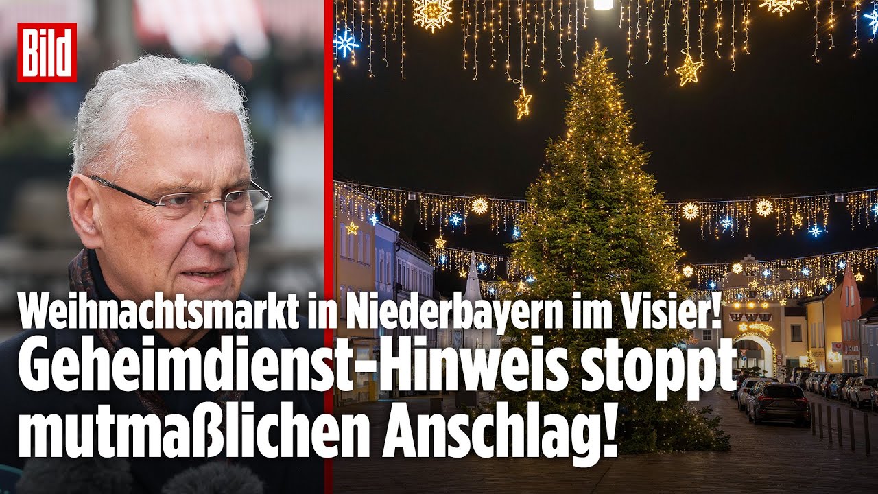 ANSCHLAG VERHINDERT: Fünf Verdächtige festgenommen – Weihnachtsmarkt in Bayern im Visier