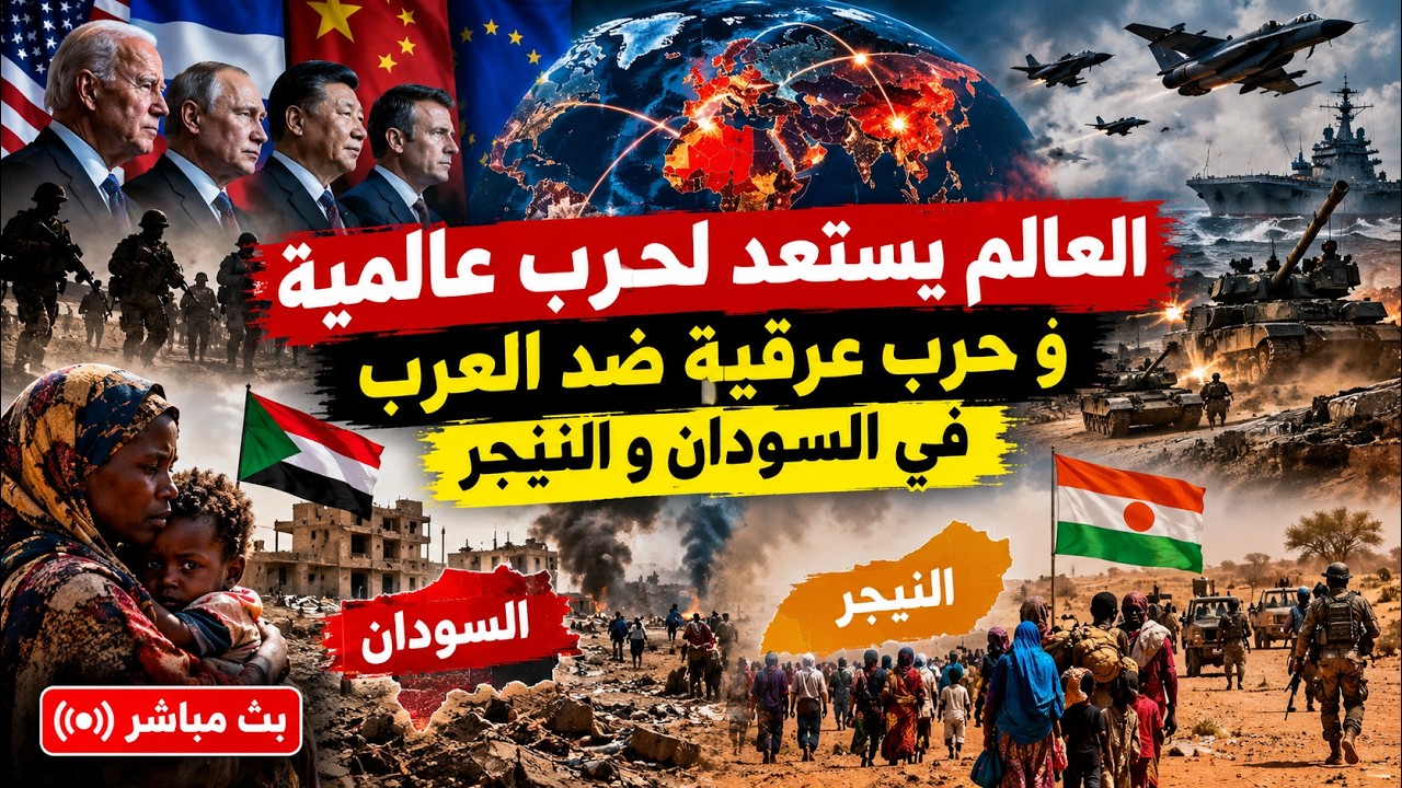 العالم يستعد لحرب عالمية و حرب عرقية ضد العرب في السودان و النيجر