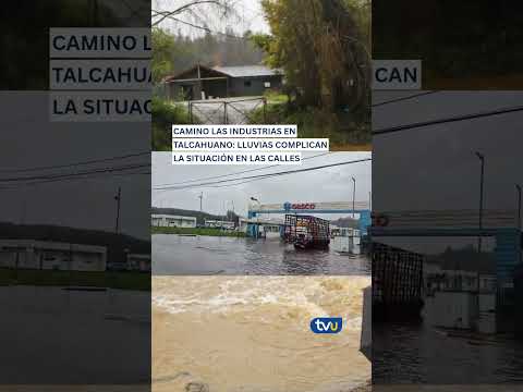 #shorts 🌧️ Así se encuentra Camino Las Industrias, en Talcahuano.