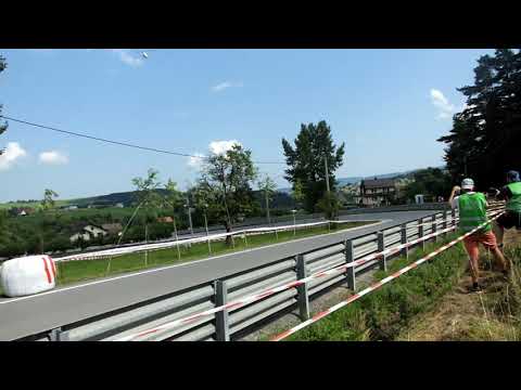 Hillclimb Limanowa 2021 przejazdy poranne klasyfikacja 1 dzien Bolid Mc Claren vs Helikopter
