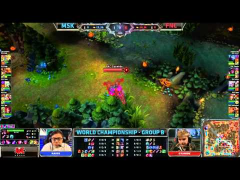 MSK vs FNC | Mineski vs Fnatic | Worlds 2013 Group B Day1 | Full game HD | xPeke Diana
