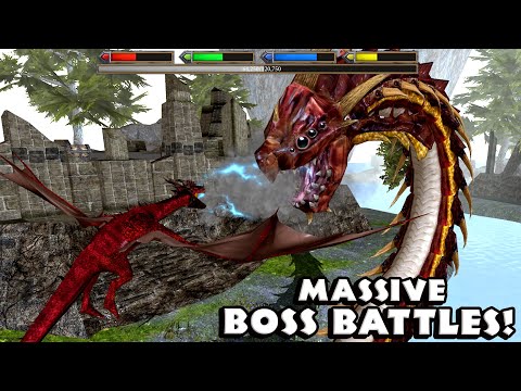 Ultimate Dragon VS Villagers, Knights, DEADLY BOSS BATTLES