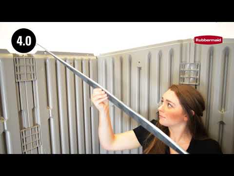 Rubbermaid 5x6 Large Vertical Shed Installation