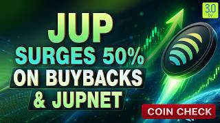 Why Is Jupiter (JUP) Pumping?50% Rally, Buybacks & Jupnet Explained | COINCHECK | 3.0 TV
