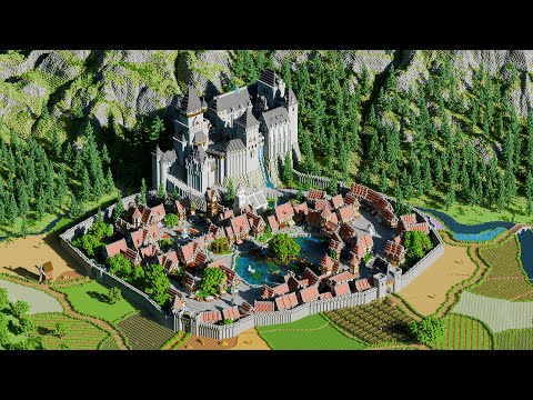EPIC Minecraft Timelapse: Build Amonos Medieval City!