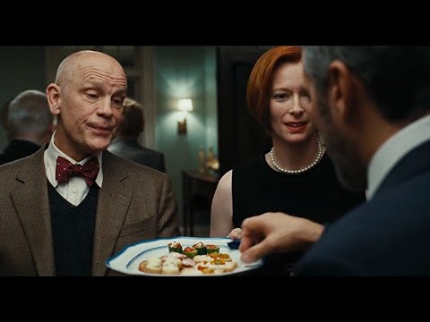 Burn After Reading (2008) - Home Party Chevre scene George Clooney John Malkovich Tilda Swinton