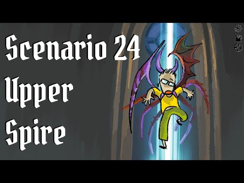 028B - Frosthaven Insane Difficulty (+3) Solo 4 Characters, Scenario 24, Upper Spire