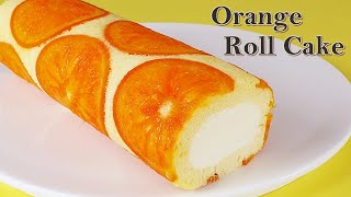 Amazing cake /오렌지 롤케이크 만들기 /수플레 /도지마롤케이크/how to make orange roll cake /Gâteau roulé à l'orange