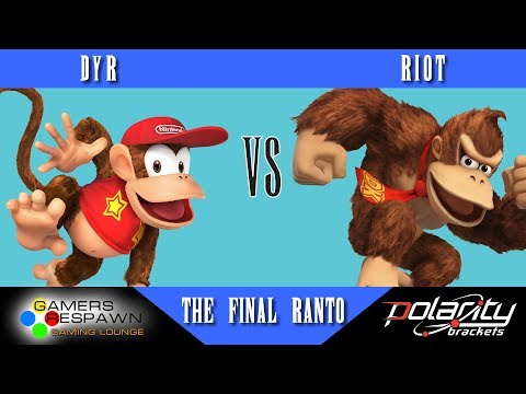 Final Ranto - Smash 4 Singles - dyr(W) (Diddy Kong, Cloud) vs Riot(L) (DK) - Top 2 Grand Finals