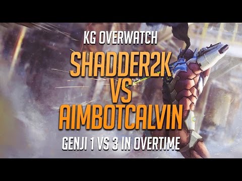 🎲 shadder2k Genji Carry vs aimbotcalvin Party Top EU Ranked - Full Match [From 2 Sides]