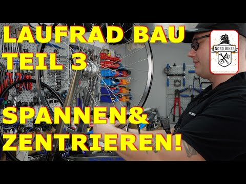 Spokes part 3. Tensioning and centering. Centering the wheel. Radial and lateral runout.