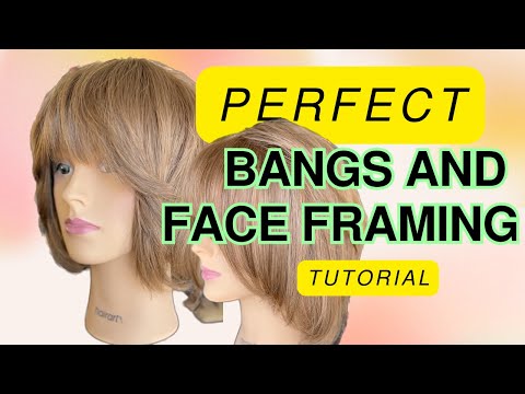 Bangs and Face Framing Tutorial for Shag or Curtain...