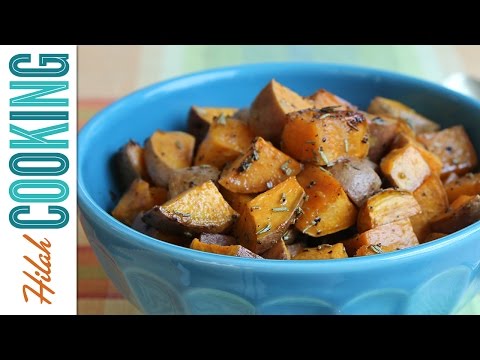 在家就可以做！跟著動手做美味的烤地瓜吧！ (How to Make Roasted Sweet Potatoes |  Hilah Cooking)