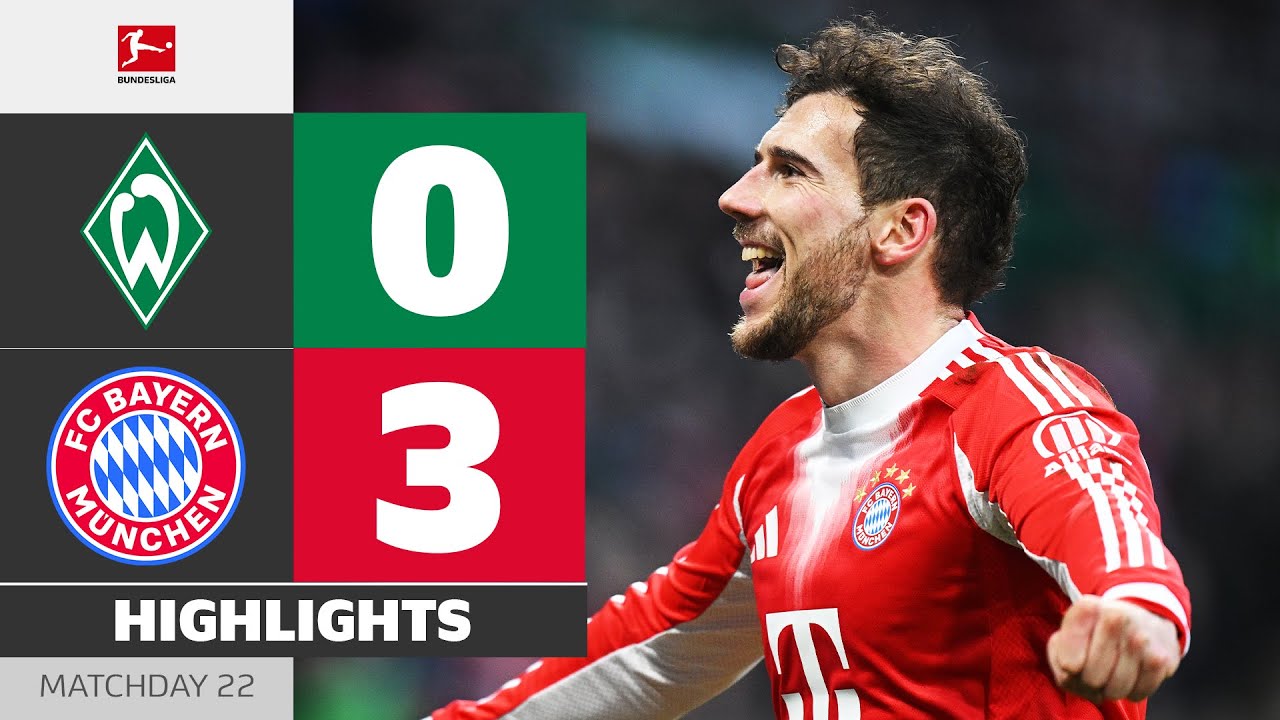 RUTHLESS Bayern punish Bremen! | WERDER BREMEN - FC BAYERN | Highlights | Matchday 22 – Bundesliga