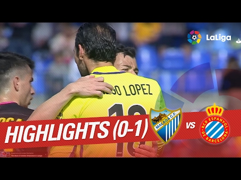 Resumen de Málaga CF vs RCD Espanyol (0-1)