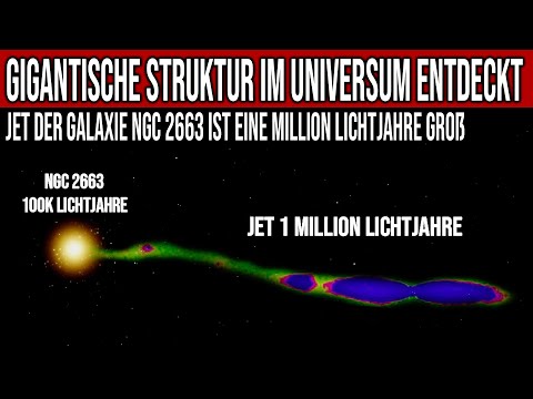 Gigantic structure discovered in the universe - Jet of the galaxy NGC 2663 is one million light-y...