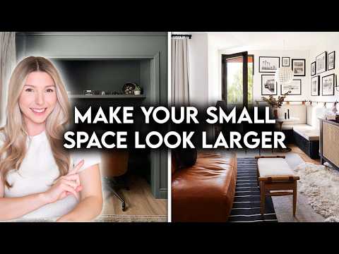 10 WAYS TO MAKE YOUR SMALL SPACE LOOK BIGGER | INTERIOR DESIGN HACKS