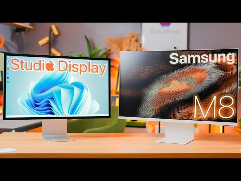 Samsung M8 Smart Monitor or Apple Studio Display in 2023 | Worth $1K More?!